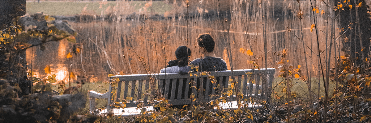 Couple on a bench
